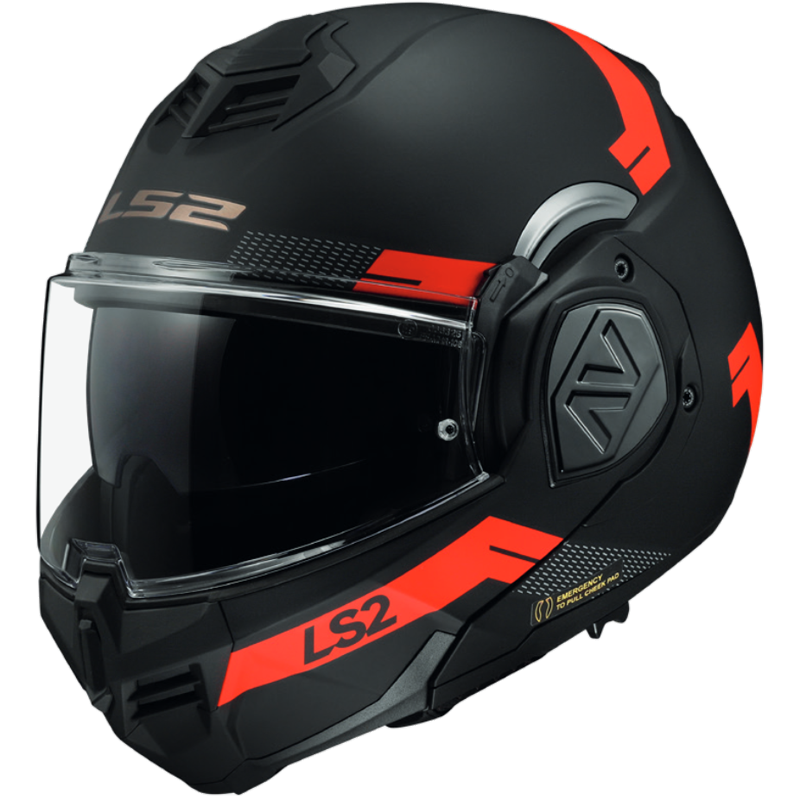 Casco LS2 FF906 ADVANT BEND negro mate rojo