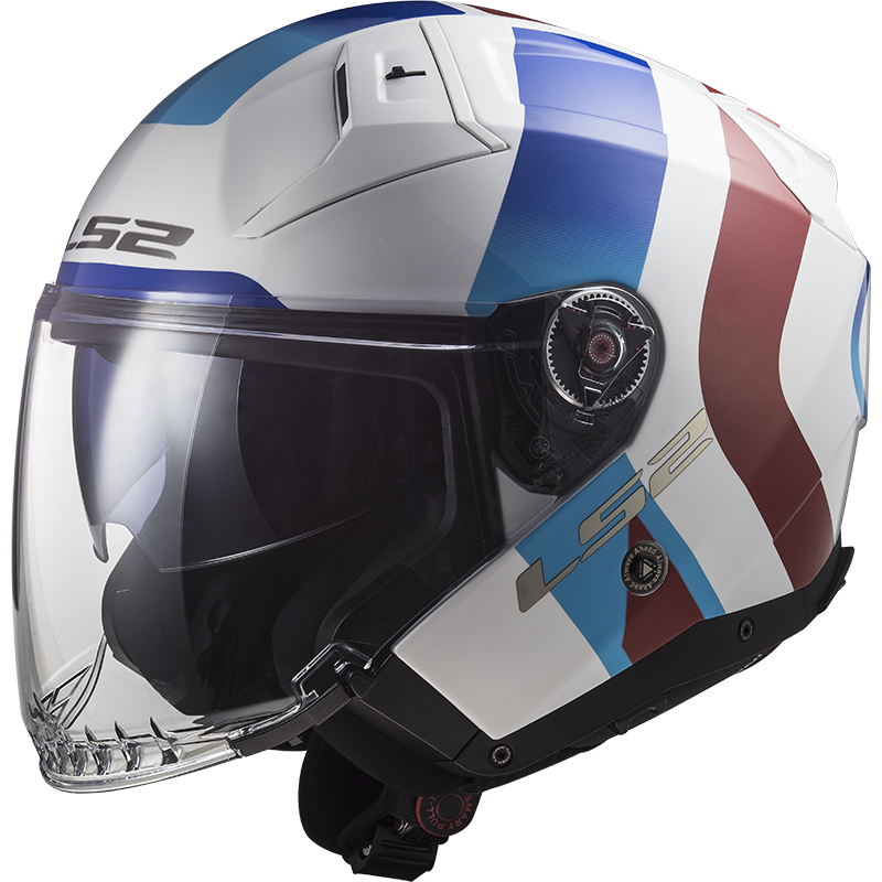 Casco LS2 OF603 INFINITY II SPECIAL blanco azul