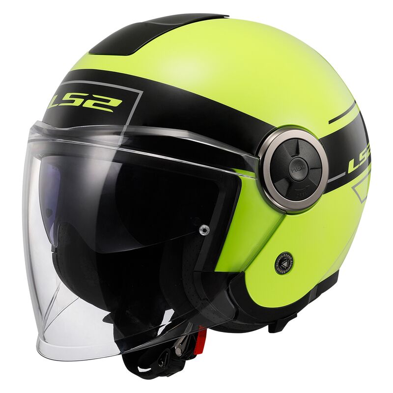 Casco LS2 OF620 CLASSY CLASSIC negro amarillo