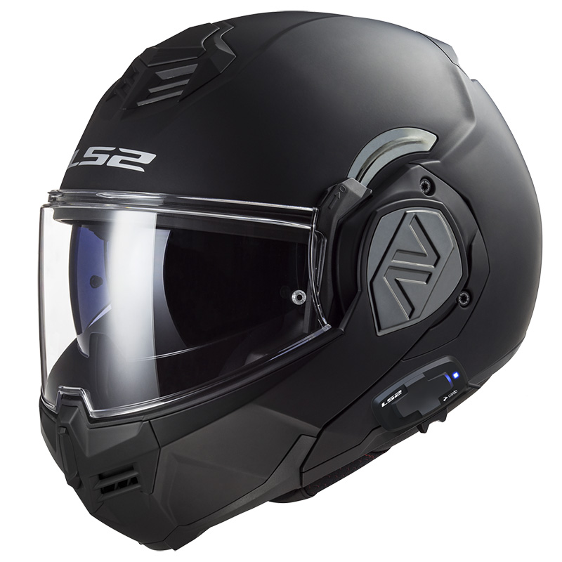 Casco LS2 FF906 ADVANT SOLID negro mate con LS2-4X UCS