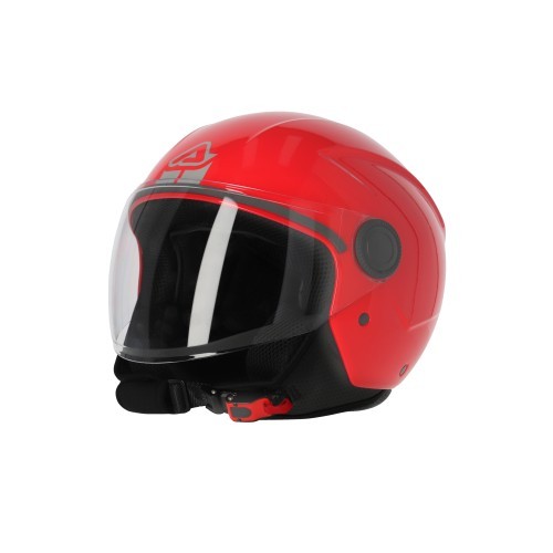 Casco Jet Acerbis Brezza rojo brillo