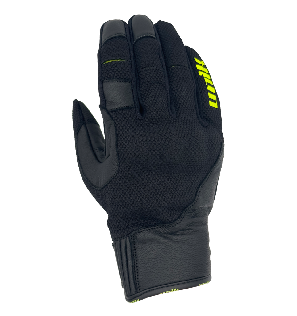Guante Unik C-96 negro y amarillo fluor