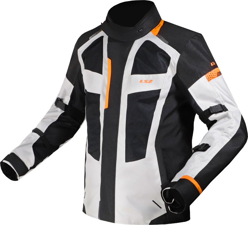 Chaquetas LS2 Scout Man Jacket Black Grey Orange