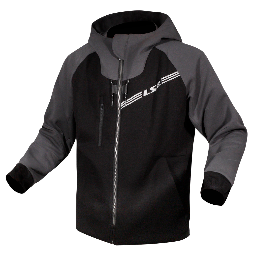 Chaquetas LS2 Throttle Man Jacket Black Dark Grey