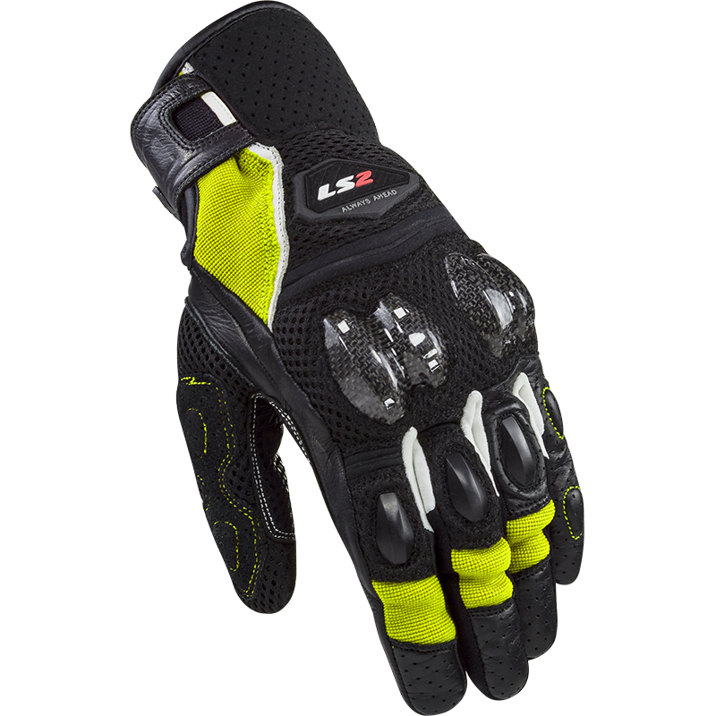 Guantes LS2 Spark 2 Air Man Gloves Black H-06V Yellow