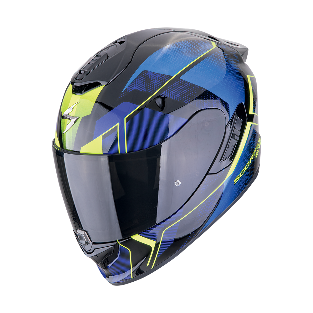 Casco Scorpion Integral Exo-1400 Evo Ii Air Intensio Negro-Azul