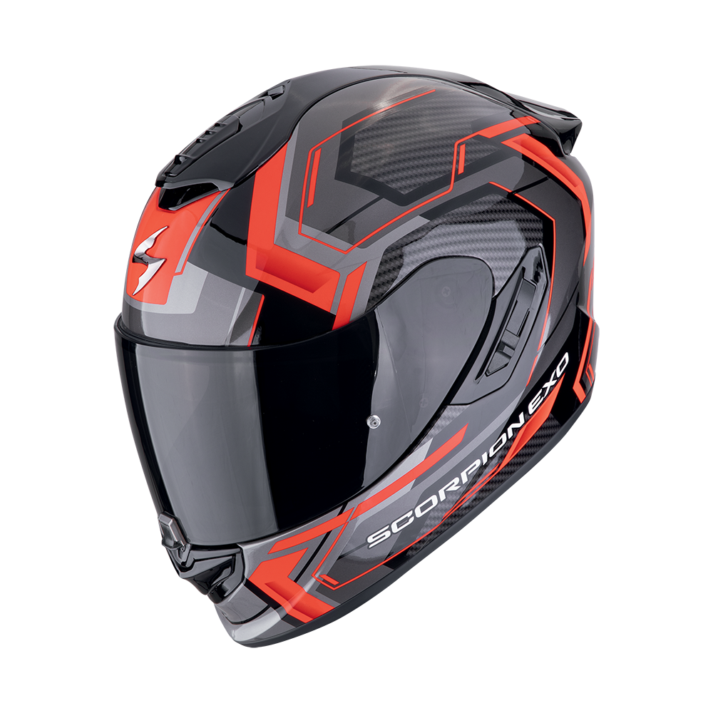 Casco Scorpion Integral Exo-1400 Evo Ii Air Linart Negro-Rojo