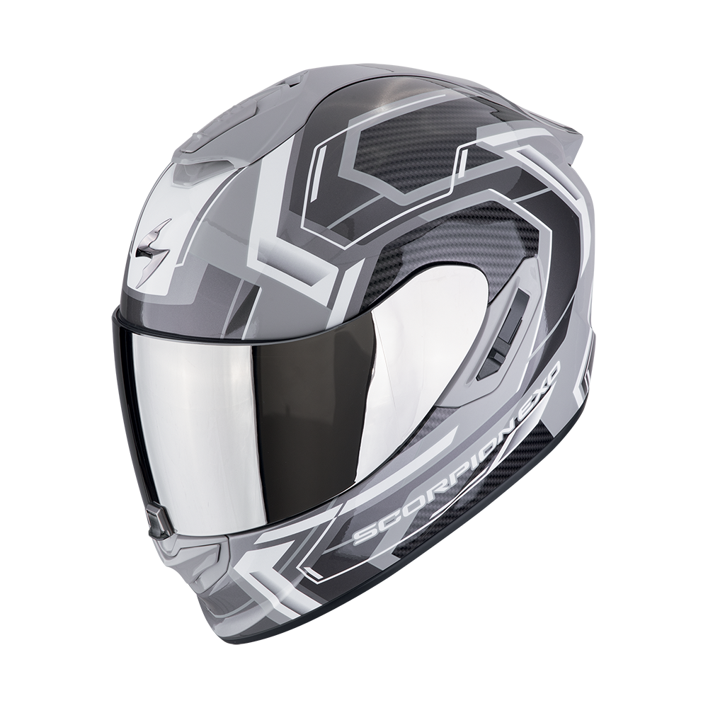 Casco Scorpion Integral Exo-1400 Evo Ii Air Linart Gris-Blanco