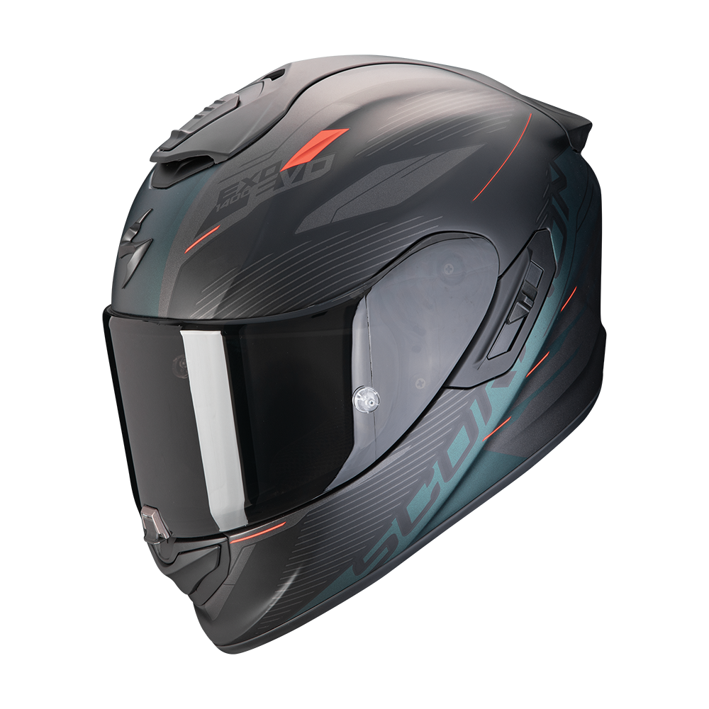Casco Scorpion Integral Exo-1400 Evo Ii Air Luma Negro Mate-Verde