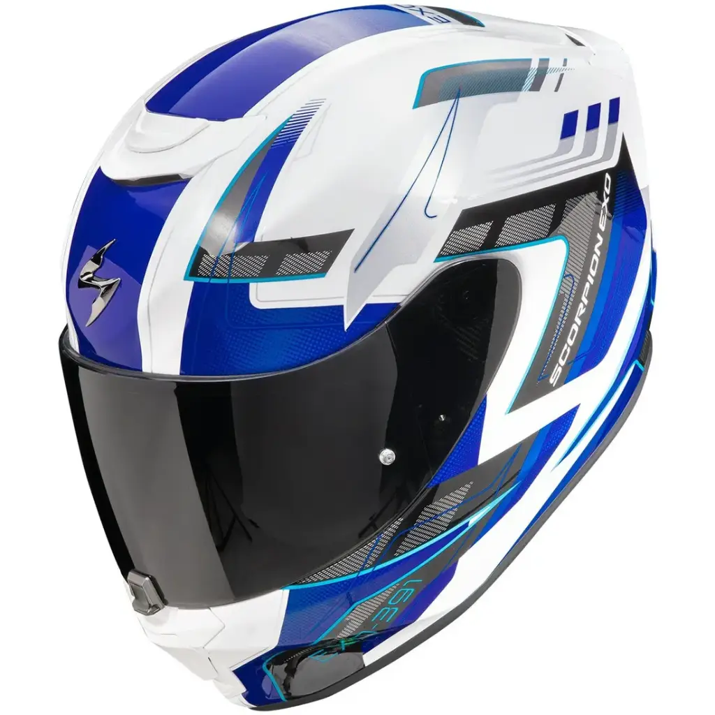 Casco Scorpion Exo-391 Captor White Blue