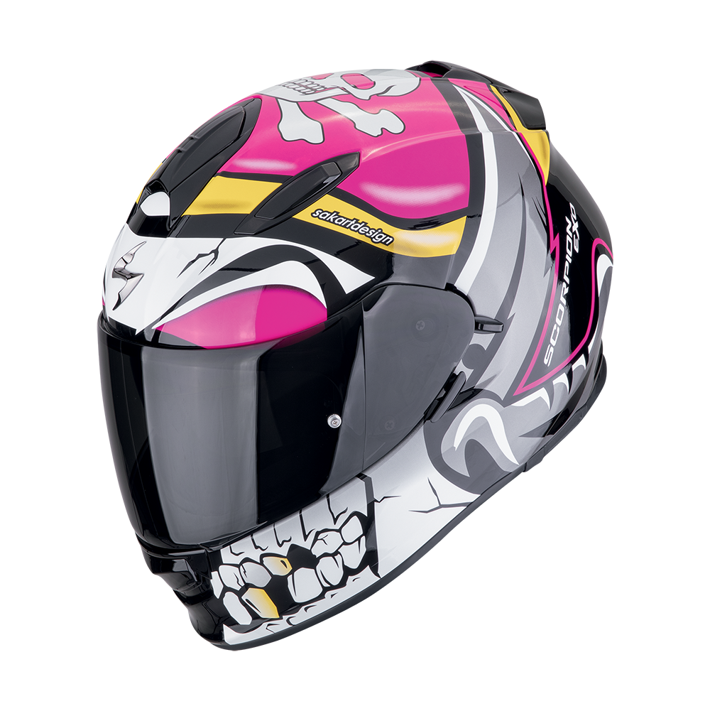 Casco Scorpion Integral Exo-491 Pirate Rosa