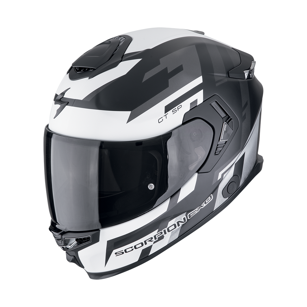 Casco Scorpion Integral Exo-Gt Sp Air Tornado Negro Mate-Plata