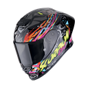 Casco Scorpion Integral Exo-R1 Evo Ii Air Savage Negro-Azul-Rosa