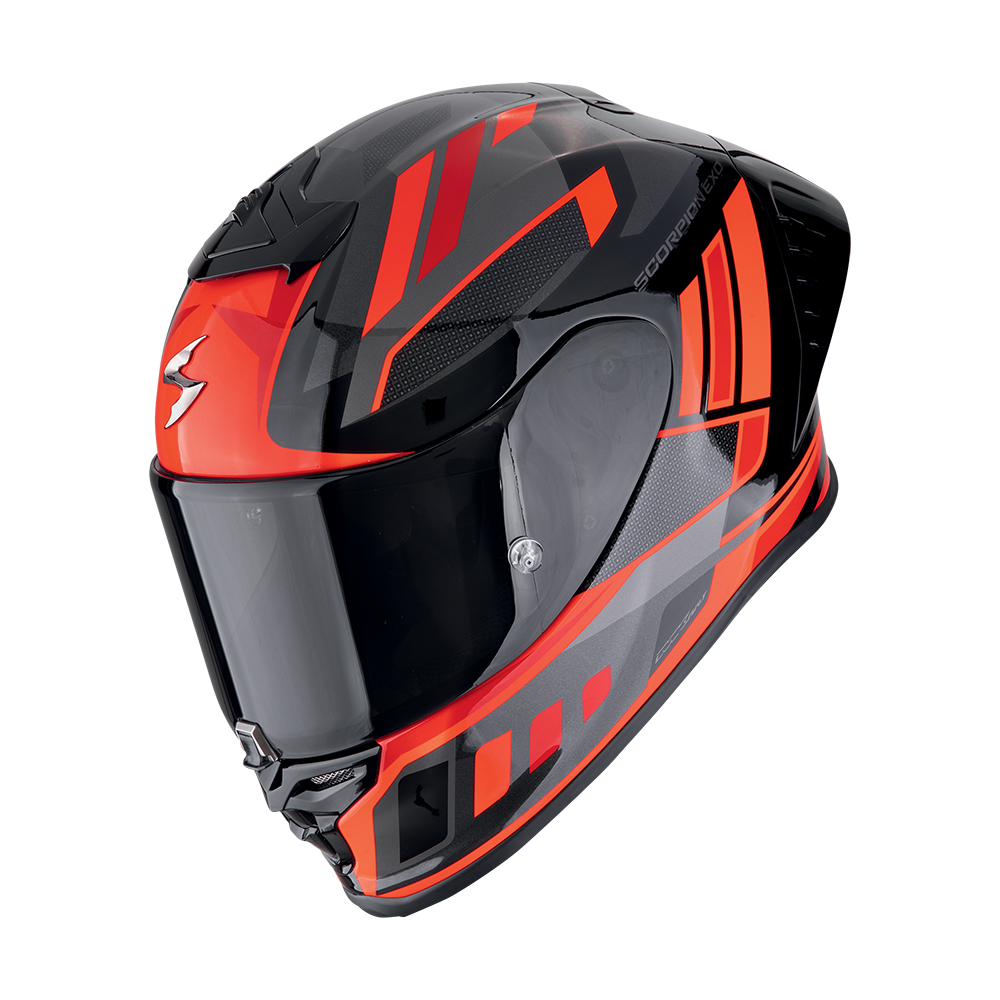 Casco Scorpion Integral Exo-R1 Evo Ii Air Vital Negro-Plata-Rojo