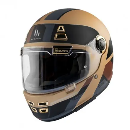 Casco MT FF119 JARAMA 68TH C9 DORADO Mate