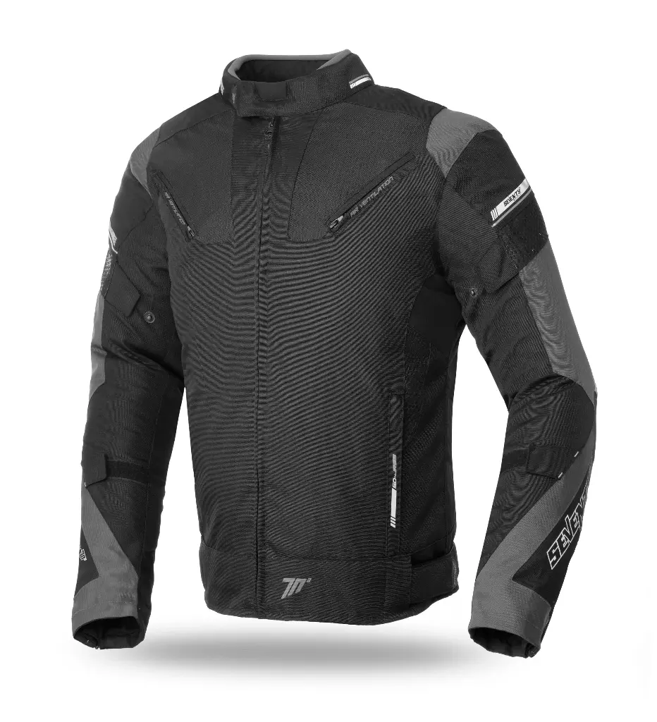 Chaqueta Seventy Degrees Sd-Jr69 Invierno Racing Hombre Negra/Gris