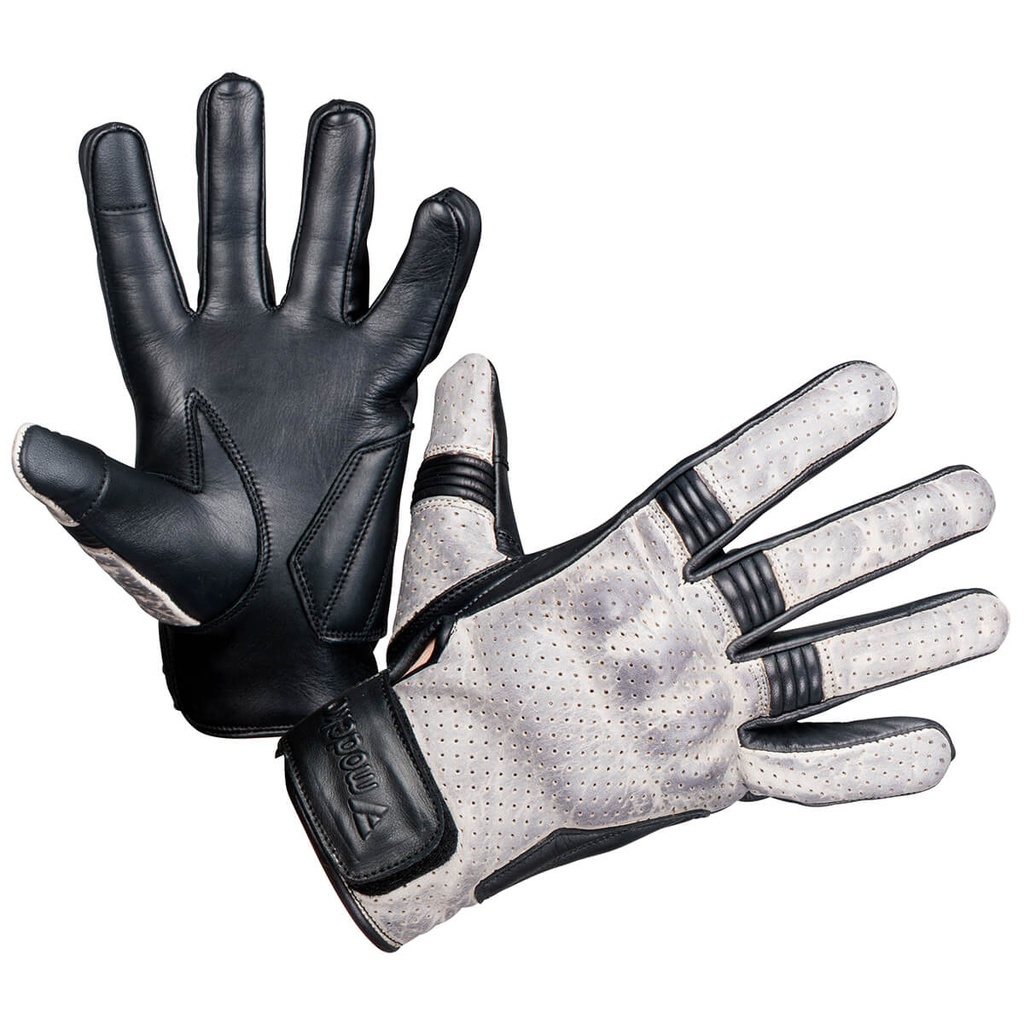 Modeka *Hot Two Glove Light Gray/Black