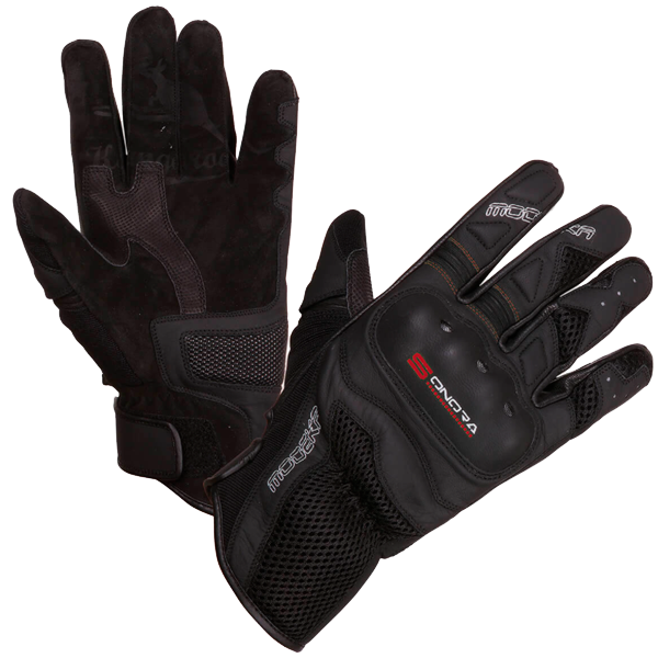 Guantes Modeka Sonora Negro/Rojo