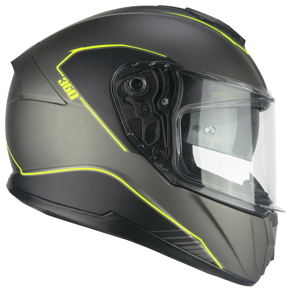Casco integral CGM 360G KAD RIDE Grafito Amarillo fluo mate