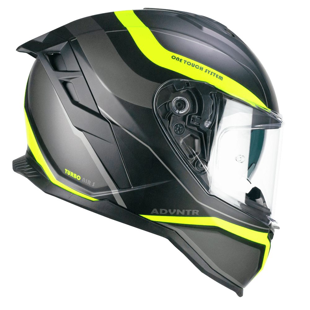 Casco integral CGM 363X SHOT RUN Negro Amarillo fluorescente mate