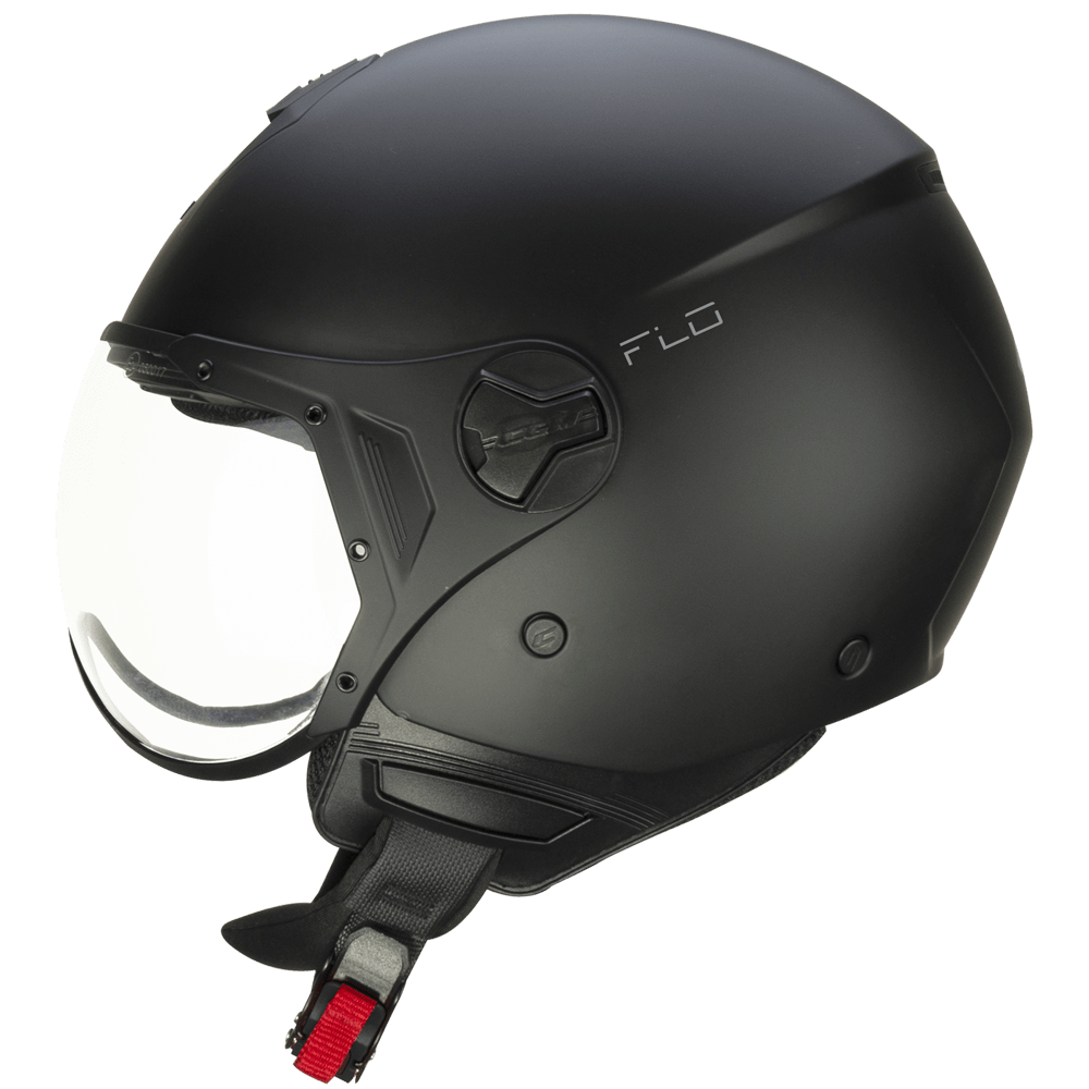 Casco jet CGM 167A FLO MONO Con forma negro mate