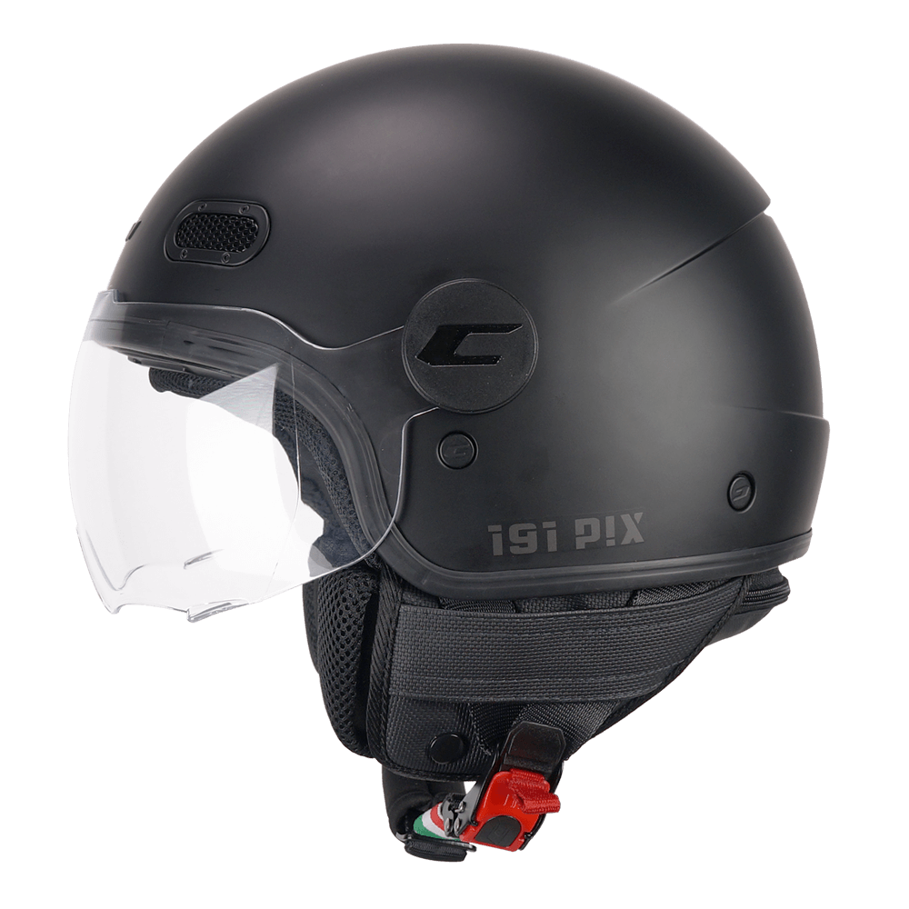 Casco jet CGM 191A PIX MONO Con forma negro mate