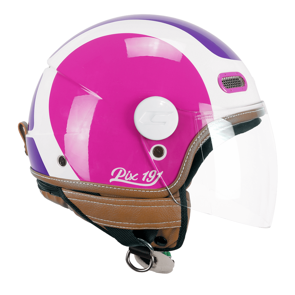 Casco jet CGM 191G PIX SPRINT Largo fluo violeta fucsia