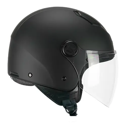 Casco Jet SKAP 1Lha Luke negro mate