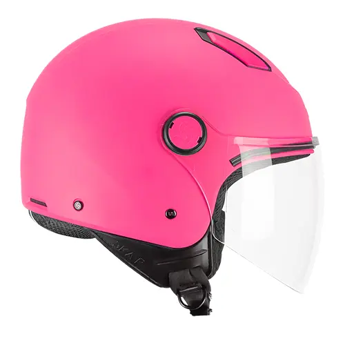 Casco Jet SKAP 1Lha Luke rosa fluor mate