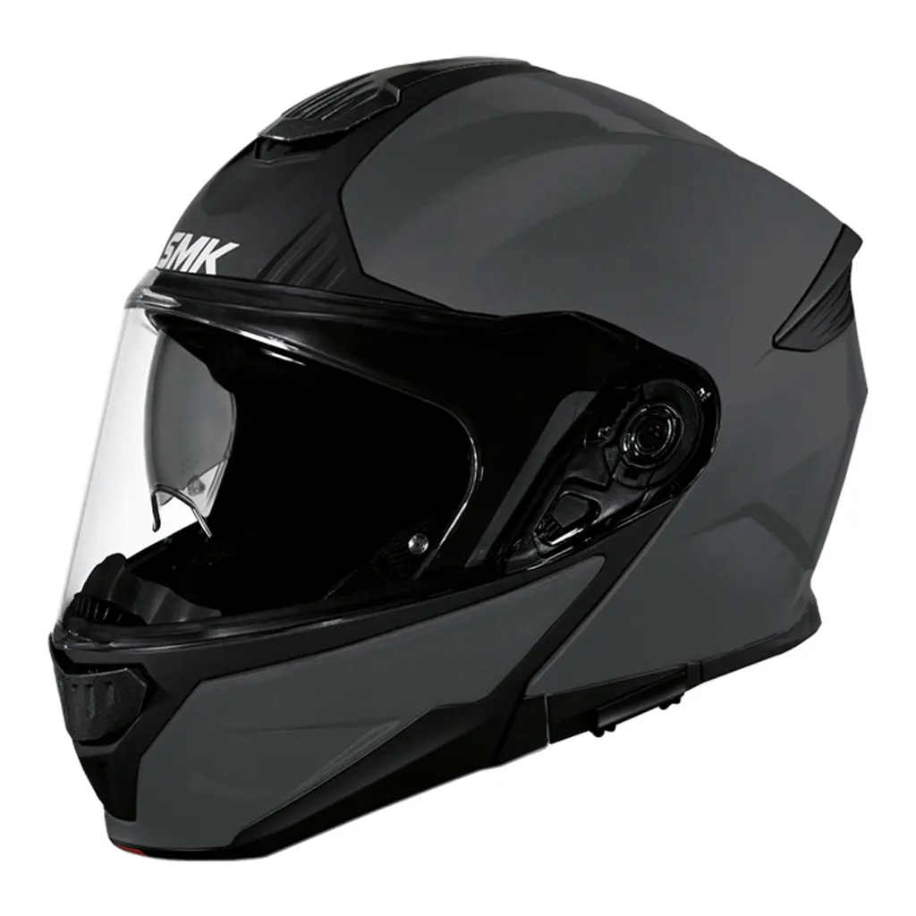 Casco Modular SMK Gullwing gris cemento mate