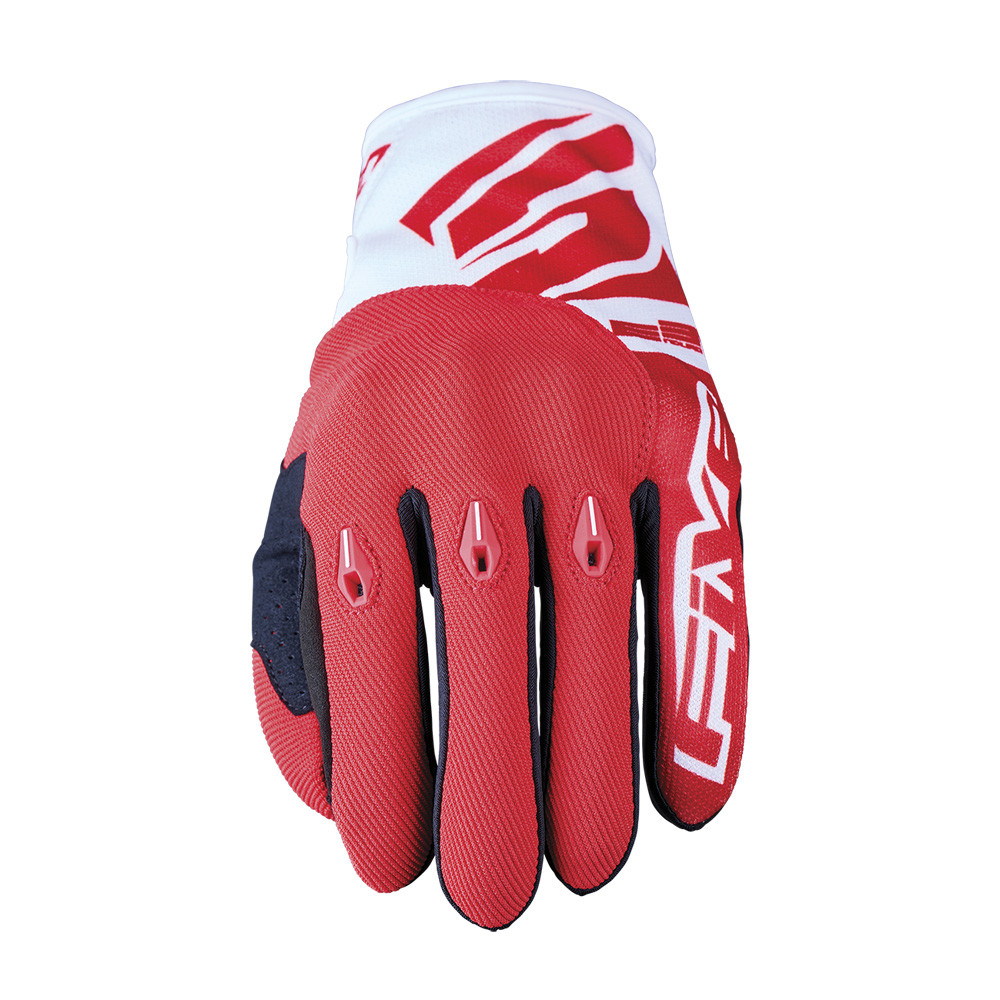 GUANTES FIVE E3 EVO BLANCO / ROJO