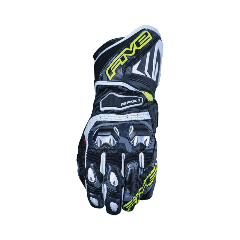GUANTES FIVE RFX1 REPLICA CAMO / AMARILLO FLUOR