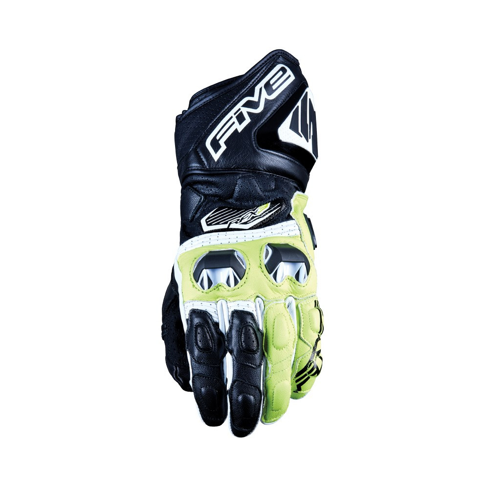GUANTES FIVE RFX3 v2 NEGRO / AMARILLO FLUOR