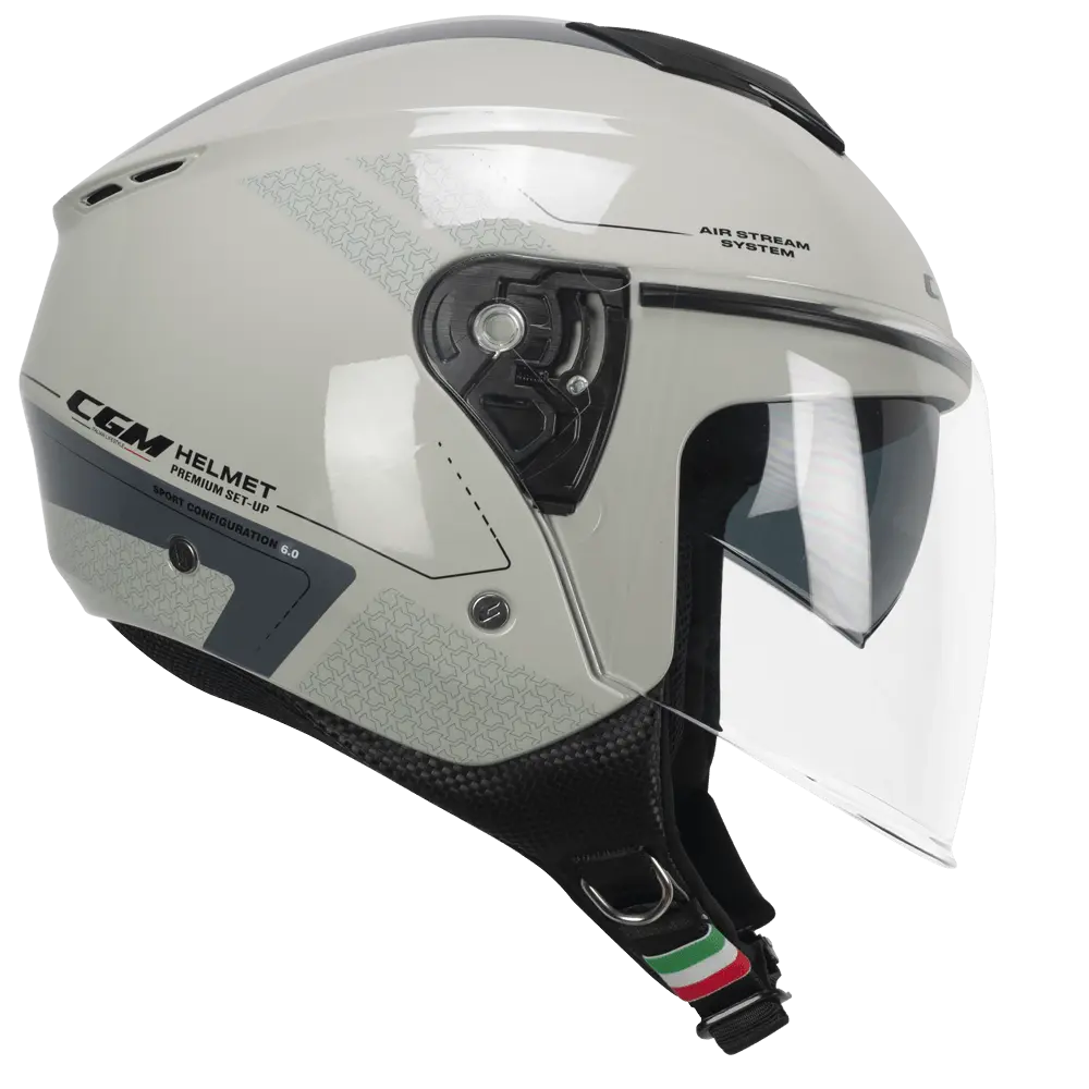 Casco jet CGM 126G IPER City Bigio