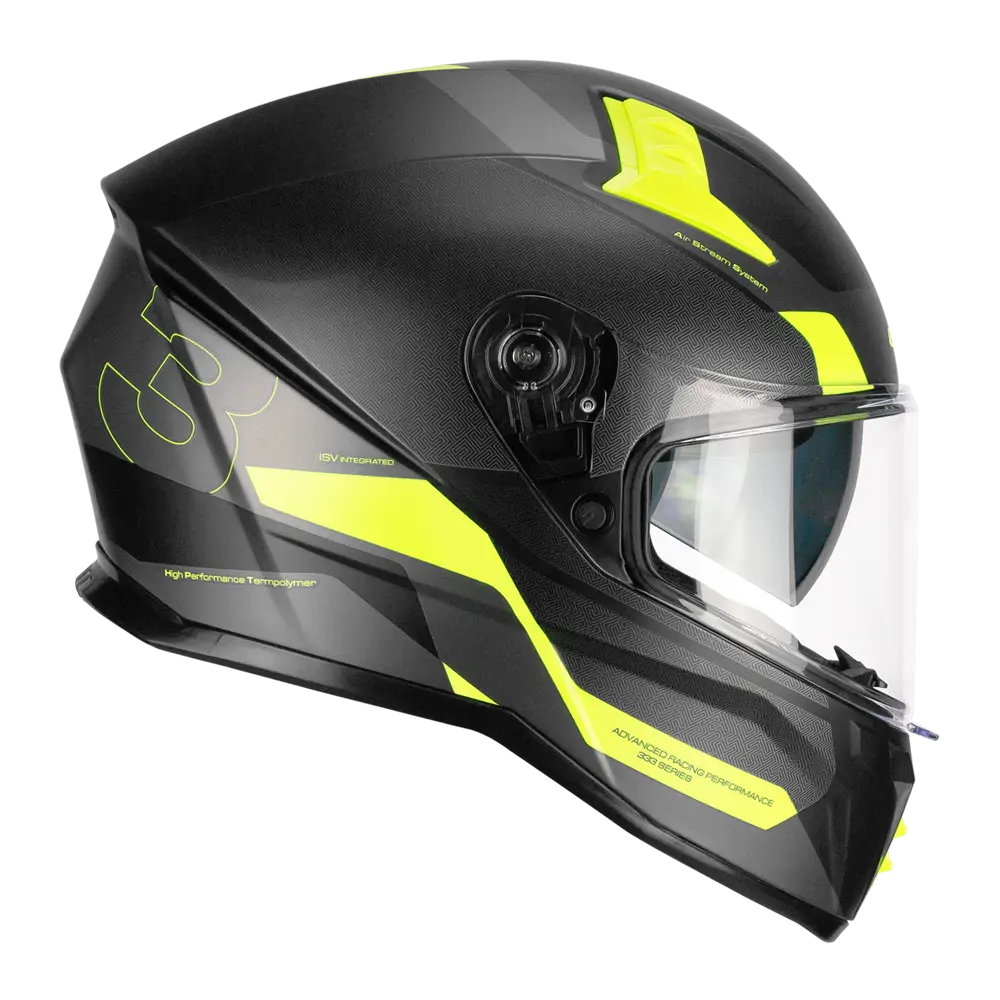 Casco integral CGM 333G Onyx Sport Negro Amarillo fluorescente mate