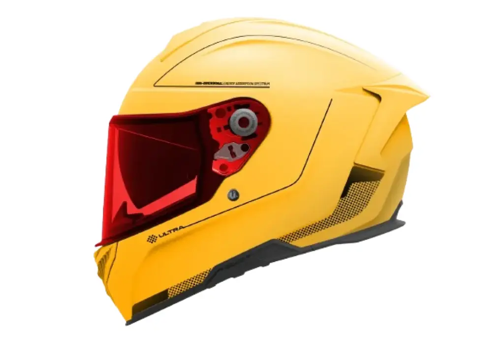 Casco integral Unik Ultra SV Microdot amarillo