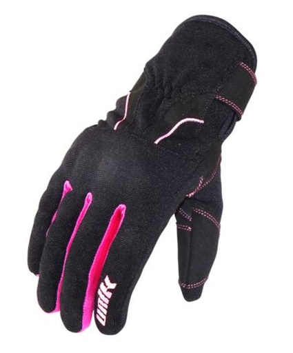 Guante Unik Verano C-68 negro y rosa