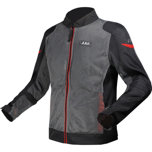 Chaquetas LS2 Airy Evo Man Jacket Grey Black Red