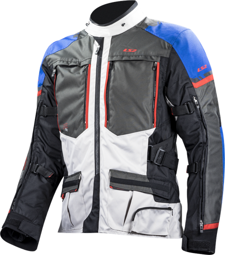 Chaquetas LS2 Norway Man Jacket Blue Black Grey Red