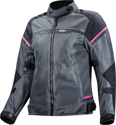 Chaquetas LS2 Riva Lady Jacket Black Dark Grey Pink