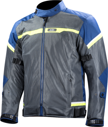 Chaquetas LS2 Riva Man Jacket Blue Dark Grey H-V Yellow