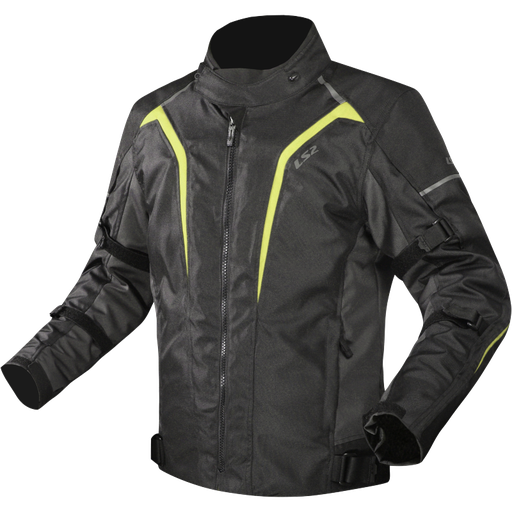 Chaquetas LS2 Sepang Man Jacket Black Grey H-V Yellow