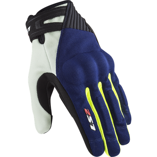 Guantes LS2 Dart 2 Man Gloves Blue H-V Yellow
