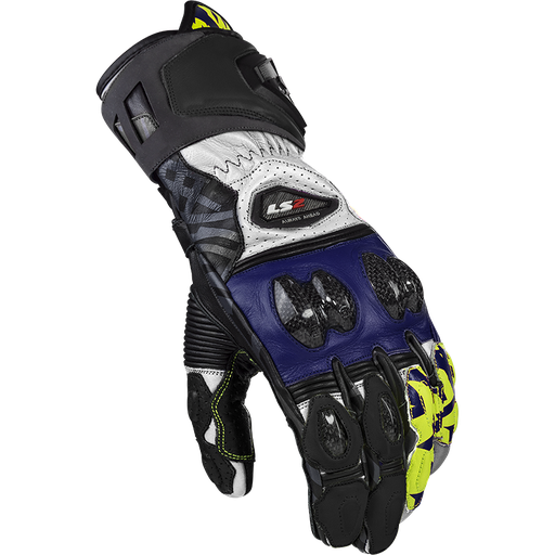 Guantes LS2 Feng Racing Gloves Black Blue