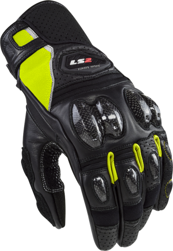 Guantes LS2 Spark 2 Leather Man Gloves Black H-V