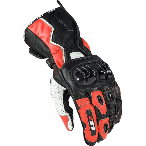 Guantes LS2 Swift Racing Gloves Black White Red