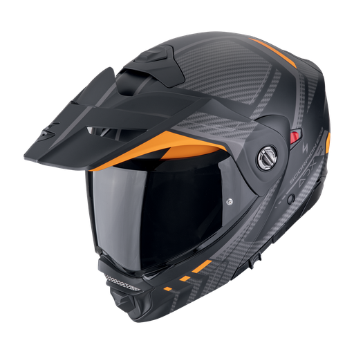 Casco Scorpion Adventure Adx-2 Lewis Negro mate-naranja