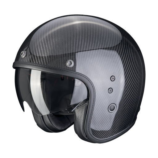 Casco Scorpion Jet Belfast Evo Carbon Solid Negro
