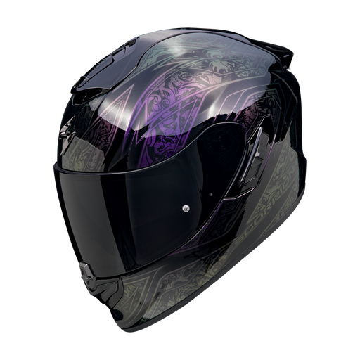 Casco Scorpion Integral Exo-1400 Evo Ii Air Fantasy Camaleón negro