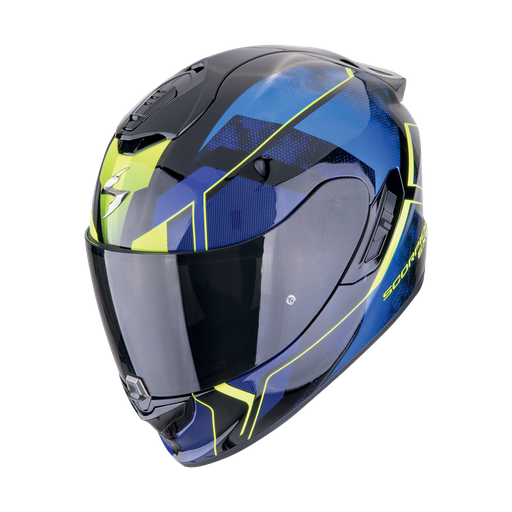Casco Scorpion Integral Exo-1400 Evo Ii Air Intensio Negro-Azul